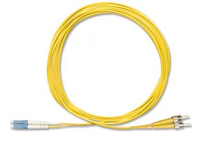 FiberXP LC to ST Fiber Optic Patch Cable Single Mode Duplex, 3m