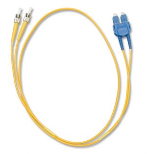 FiberXP ST to SC Fiber Optic Patch Cable Single Mode Duplex, 1m