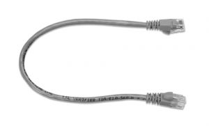 TrueConect 1ft Snagless Cat5e Patch Cable, Gray
