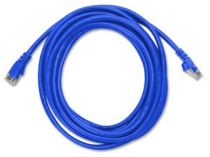 TrueConect 10ft Snagless Cat5e Patch Cable, Blue