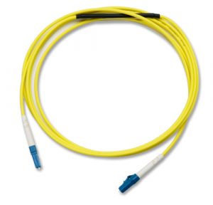 LC Fiber Optic Patch Cord w/ In-Line 10dB Attenuator, 2 Meters