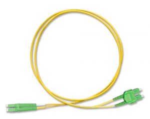 FiberXP LC/APC-SC/APC Fiber Patch Cable Single Mode Duplex, 1m