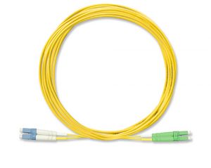 FiberXP LC/APC-LC/UPC Fiber Patch Cable SM Duplex, Flex Boot 12m