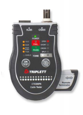 Triplett CTX200 Pocket CAT5/6 RJ45 COAX Cable Tester