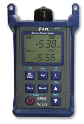 AFL OPM5-32-0900PR Optical Power Meter w/ Data Storage