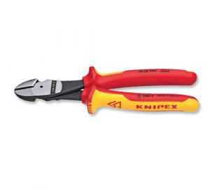 KNIPEX 7408200 US Insulated High-Leverage Diagonal Cutters, 8
