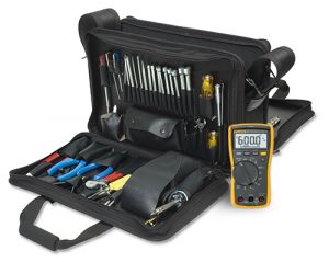 SPC250T-04 Electronics Maintenance Tool Kit w/DMM, 3-Sided Case