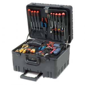 SPC395CD Voice/Data Technician Tool Kit, 12-inch Hard Case w/Wheels