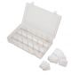 Durham SPADJ-CLEAR Small Plastic Parts Box, Adjustable Sections