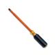 Klein Tools 602-8-INS Insulated Cabinet-Tip Screwdriver, 3/8''x8''