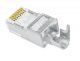 Platinum Tools 106208C Cat6 Shielded Plugs, Round Solid 10 Pack