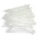 TrueConect 4'' x 3/32'' Nylon Cable Ties, 100/Pack - Neutral