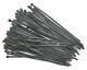 TrueConect 14-1/2'' x 3/16'' Nylon Cable Ties, 100/Pack - Black