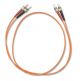FiberXP ST to ST Fiber Optic Patch Cable Multimode Duplex, 1m