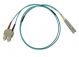 FiberXP LC-SC Fiber Optic Patch Cable OM3 10Gb 50um MM Duplex 1m
