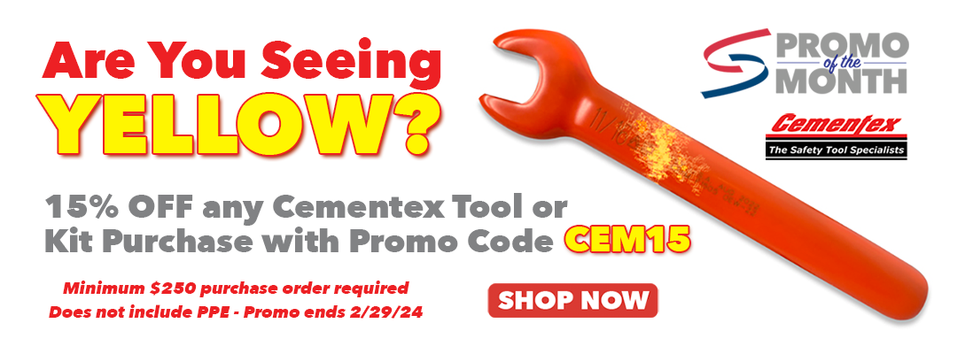 Promo of the Month - 15% OFF any Cementex Tool or Kit Purchase with Promo Code CEM15 - PPE not included, requires $250 purchase - CLICK TO SHOP NOW