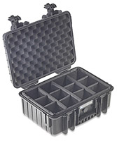 Black ArmaCase AC4000 Waterproof Case with padded dividers