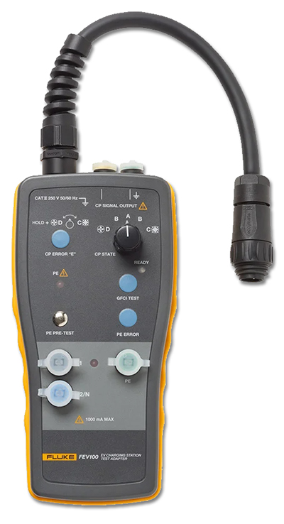 Fluke FEV100 EVSE Tester For Electricians that install or perform maintenance of EV Stations – Easy to Use, Efficient and half the Manpower