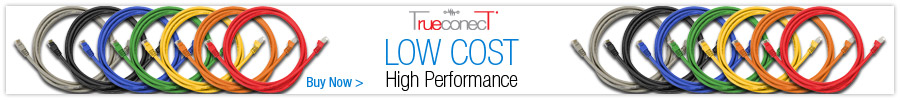 Low Cost High Performance TrueConect Cat5e and Cat6 Patch Cables. Buy Now!