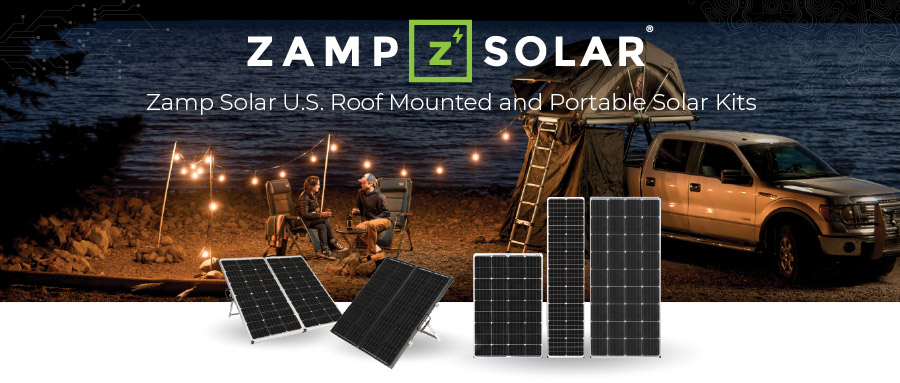 Family camping with Zamp Solar Panel