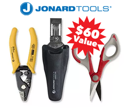 FREE TK-350 Fiber Kit with Kevlar Cutter and Stripper when you buy the Jonard Tools TFS-100 Thermal Stripper